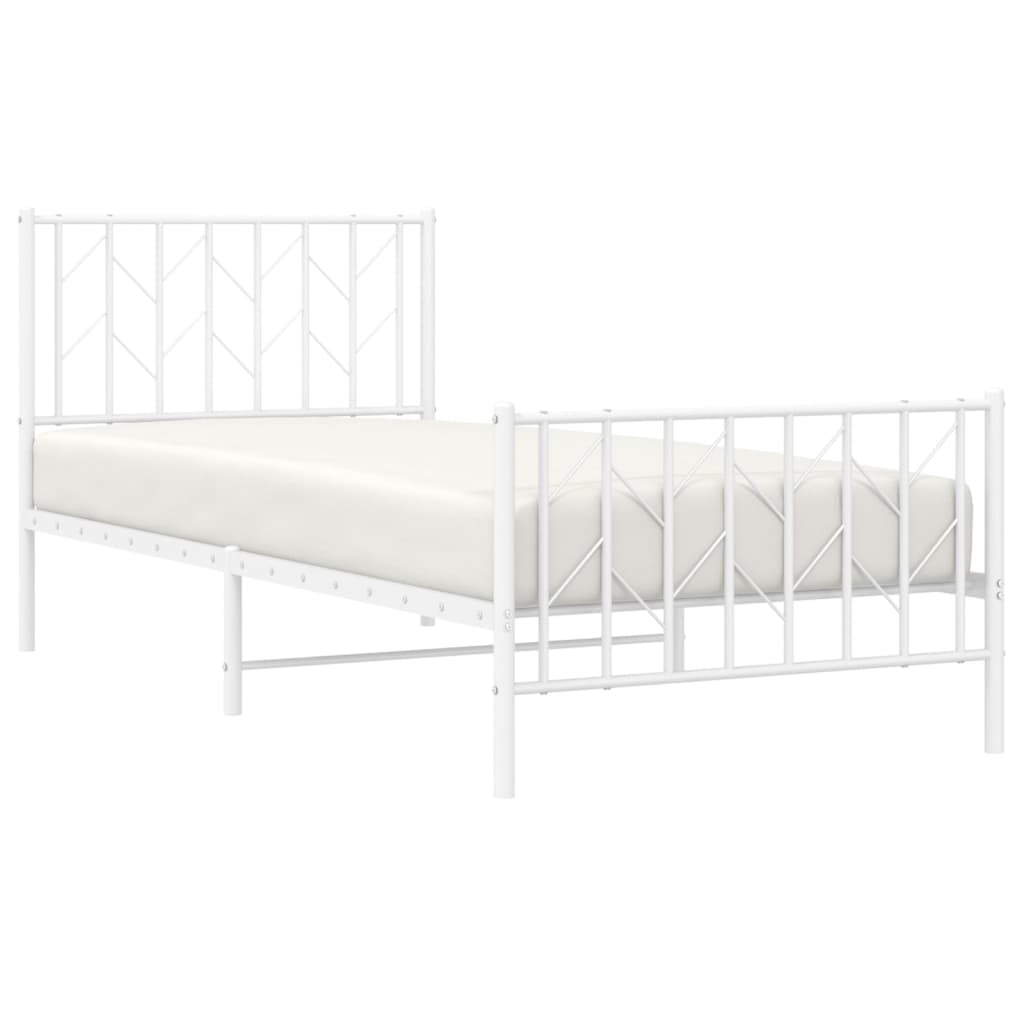 Bedframe Met Hoofd- En Voeteneinde Metaal