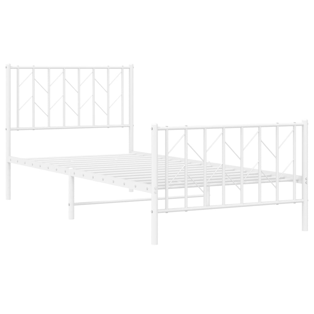 Bedframe Met Hoofd- En Voeteneinde Metaal