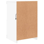 Bijzetkast Met Led-Verlichting Bewerkt Hout