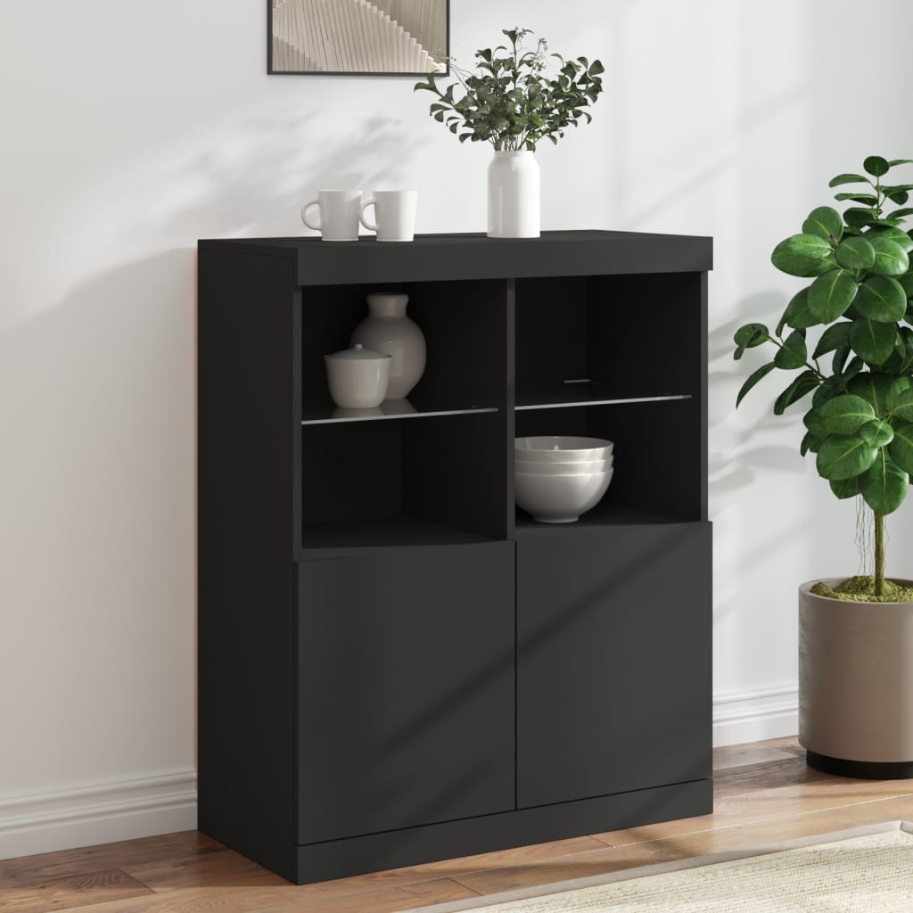 Dressoir Met Led-Verlichting 81X37X100 Cm