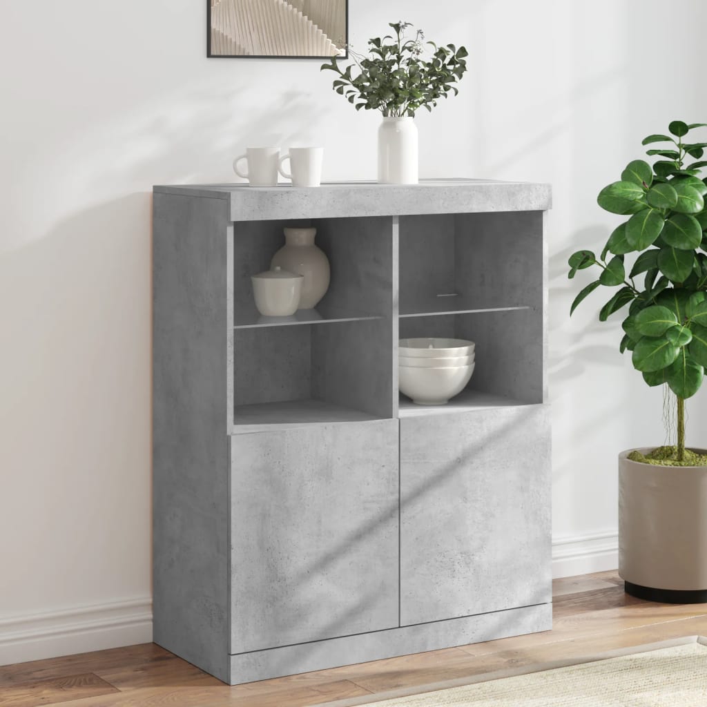 Dressoir Met Led-Verlichting 81X37X100 Cm
