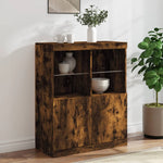 Dressoir Met Led-Verlichting 81X37X100 Cm