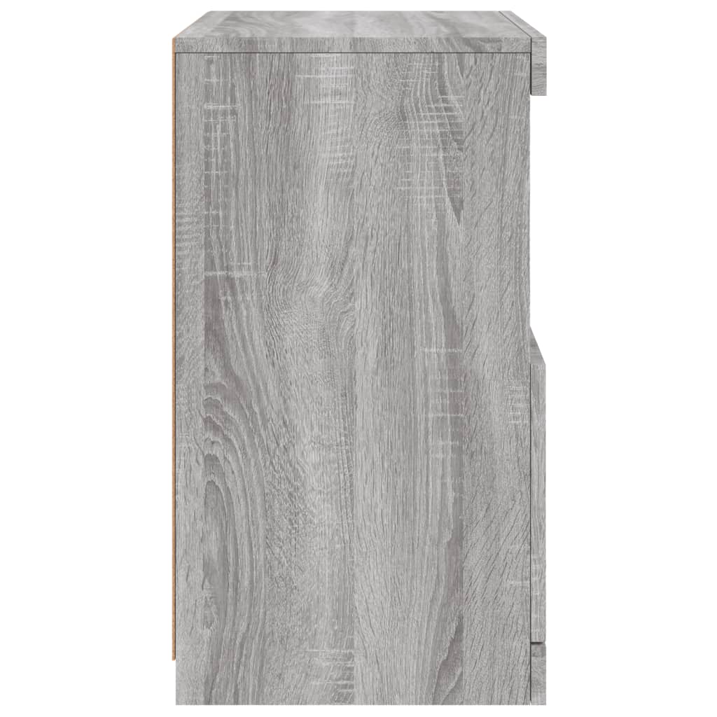 Dressoir Met Led-Verlichting 41X37X67 Cm Eiken