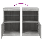 Dressoir Met Led-Verlichting 41X37X67 Cm Eiken