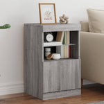 Dressoir Met Led-Verlichting 41X37X67 Cm Eiken