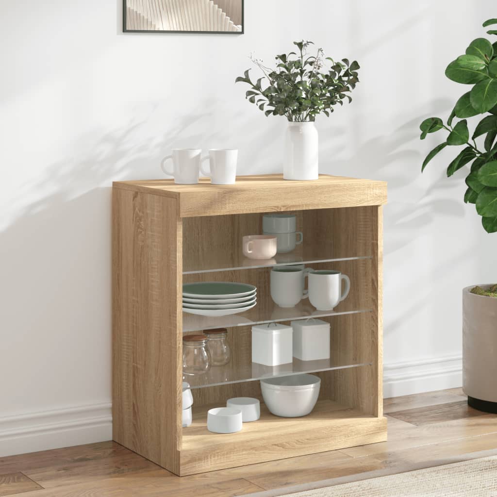 Dressoir Met Led-Verlichting 60,5X37X67 Cm