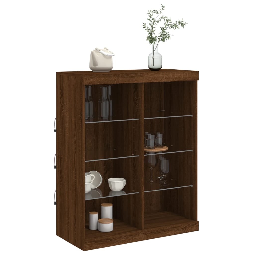 Dressoir Met Led-Verlichting 81X37X100 Cm