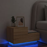 Nachtkastje Met Led-Verlichting 70X36X40,5 Cm