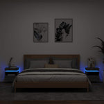 Nachtkastje Met Led-Verlichting 40X39X48,5 Cm Kleur