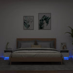 Nachtkastjes Met Led-Verlichting 40X39X37 Cm
