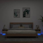 Nachtkastjes Met Led-Verlichting 40X39X37 Cm