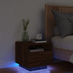 Nachtkastjes Met Led-Verlichting 40X39X37 Cm
