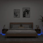 Nachtkastjes Met Led-Verlichting 40X39X37 Cm