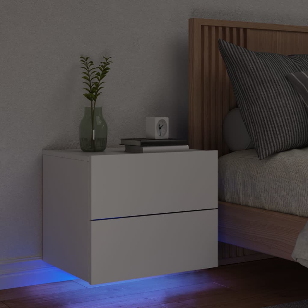 Nachtkastjes Met Led's Wandgemonteerd