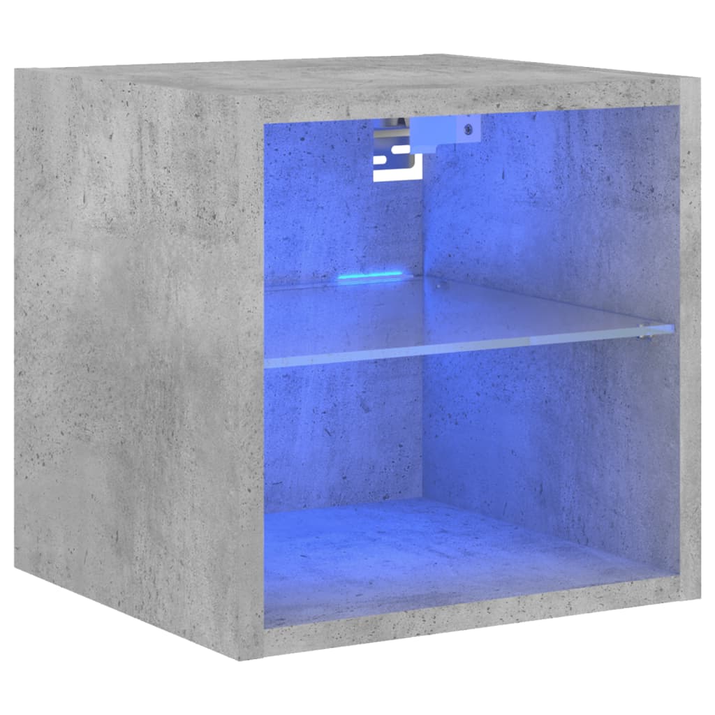 Tv-Wandmeubel Met Led-Verlichting 30X28,5X