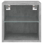 Tv-Wandmeubel Met Led-Verlichting 30X28,5X