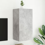 Tv-Wandmeubel Met Led-Verlichting Betongrijs