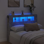 Hoofdeinde Met Led 140X18,5X103,5 Cm Bewerkt Hout