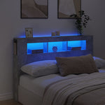 Hoofdeinde Met Led 140X18,5X103,5 Cm Bewerkt Hout