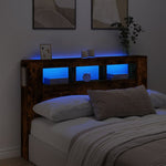 Hoofdeinde Met Led 140X18,5X103,5 Cm Bewerkt Hout