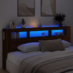 Hoofdeinde Met Led 140X18,5X103,5 Cm Bewerkt Hout
