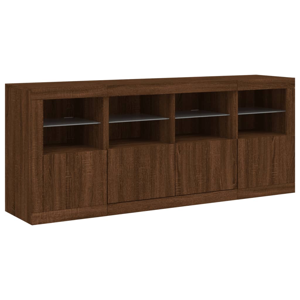 Dressoir Met Led-Verlichting 163X37X67 Cm