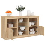 Dressoir Met Led-Verlichting 123X37X67 Cm