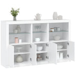 Dressoir Met Led-Verlichting 162X37X100 Cm Kleurig