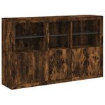 Dressoir Met Led-Verlichting 162X37X100 Cm Kleurig