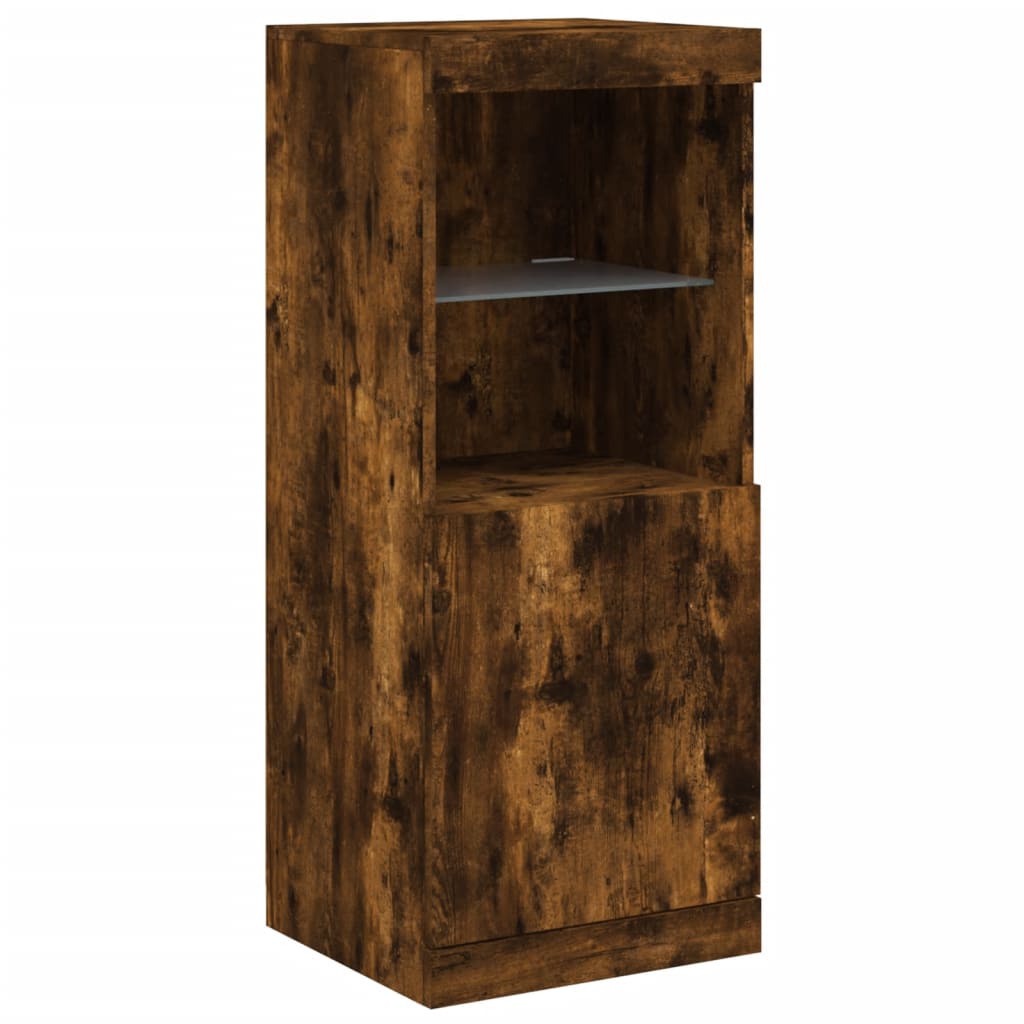 Dressoir Met Led-Verlichting 162X37X100 Cm Kleurig