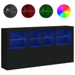 Dressoir Met Led-Verlichting 202X37X100 Cm