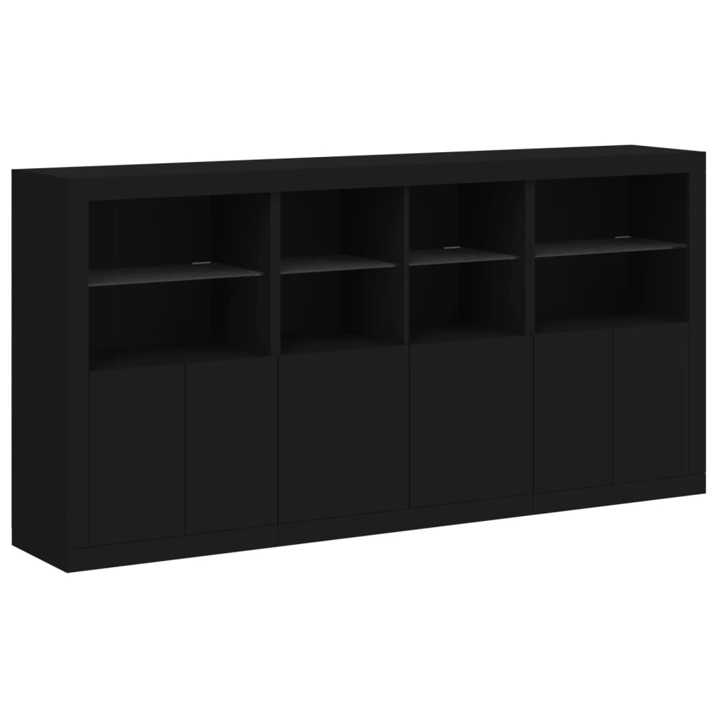 Dressoir Met Led-Verlichting 202X37X100 Cm