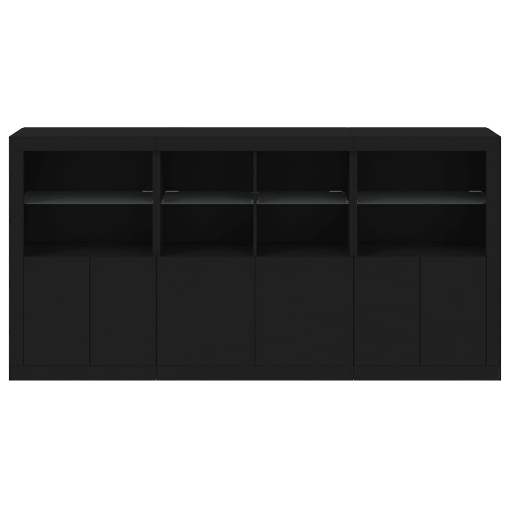 Dressoir Met Led-Verlichting 202X37X100 Cm