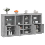 Dressoir Met Led-Verlichting 202X37X100 Cm