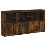 Dressoir Met Led-Verlichting 202X37X100 Cm Kleurig