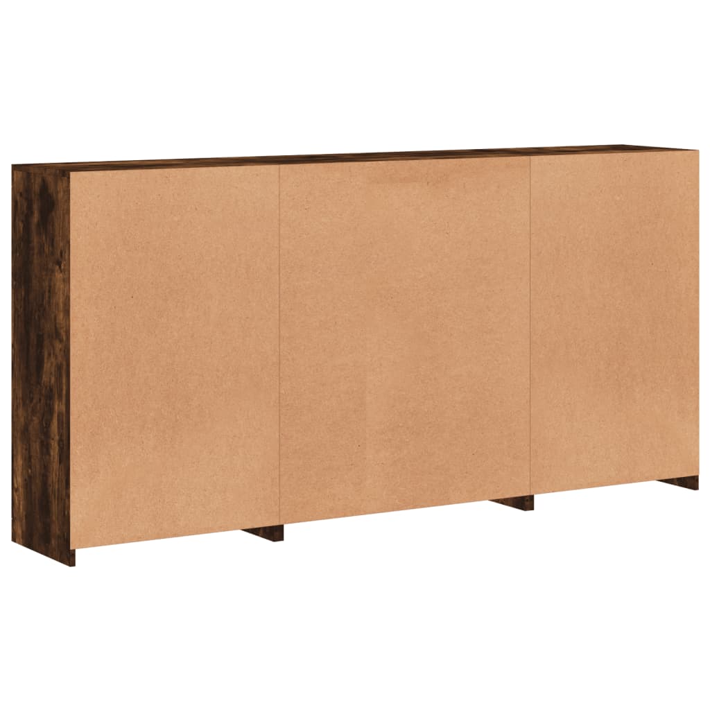 Dressoir Met Led-Verlichting 202X37X100 Cm Kleurig