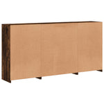Dressoir Met Led-Verlichting 202X37X100 Cm Kleurig