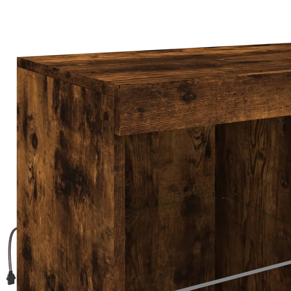 Dressoir Met Led-Verlichting 202X37X100 Cm Kleurig