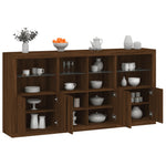 Dressoir Met Led-Verlichting 202X37X100 Cm Kleurig