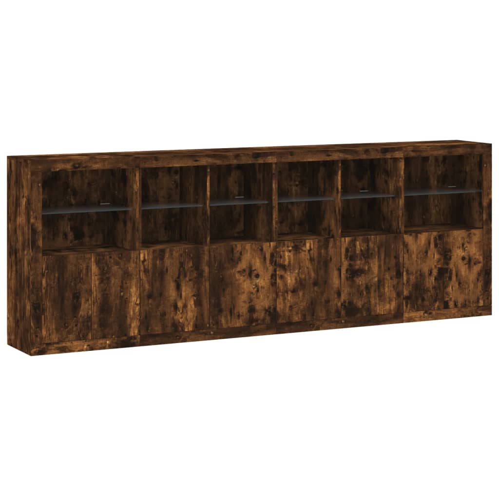 Dressoir Met Led-Verlichting 283X37X100 Cm Kleurig