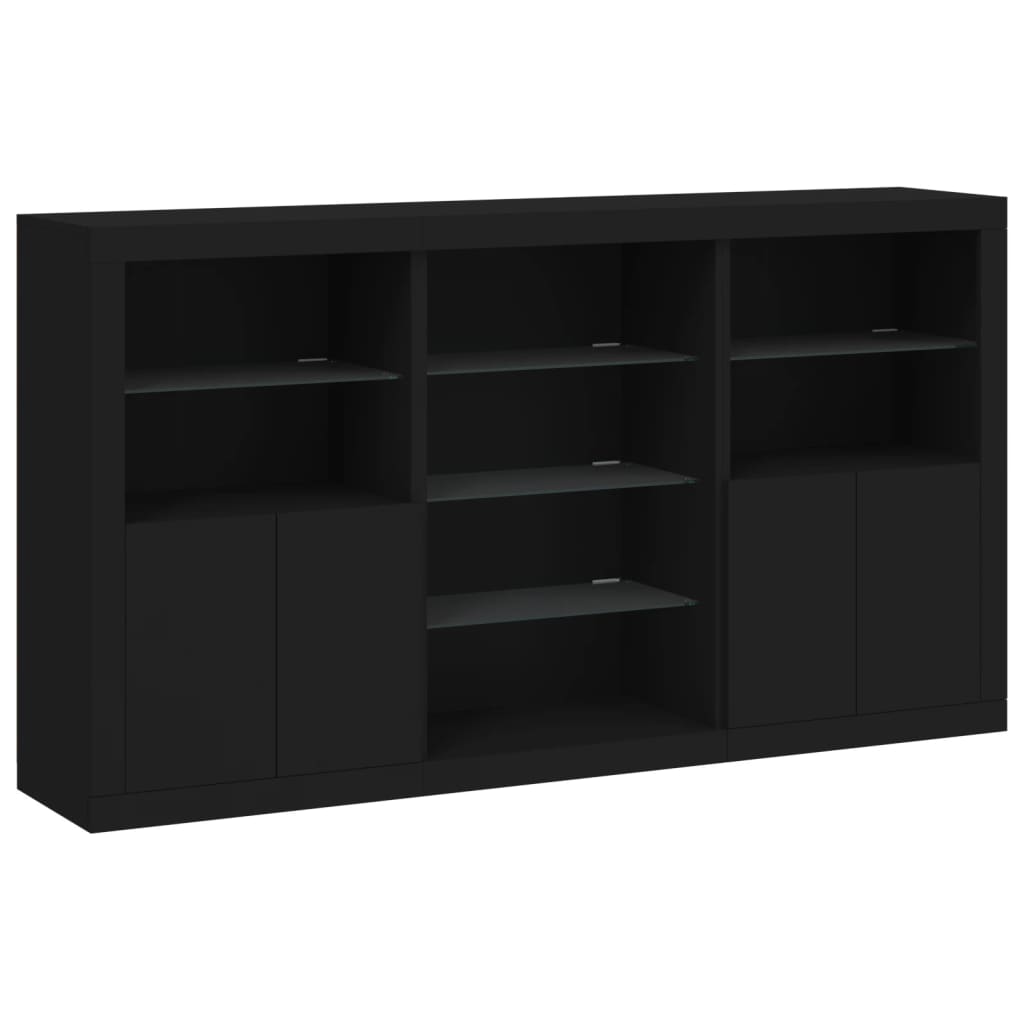 Dressoir Met Led-Verlichting 181,5X37X100 Cm