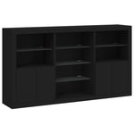 Dressoir Met Led-Verlichting 181,5X37X100 Cm