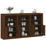 Dressoir Met Led-Verlichting 181,5X37X100 Cm