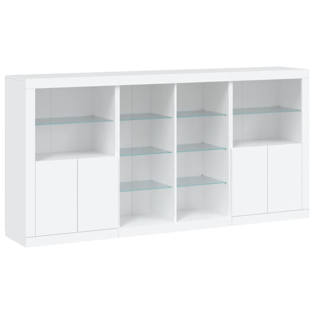 Dressoir Met Led-Verlichting 202X37X100 Cm
