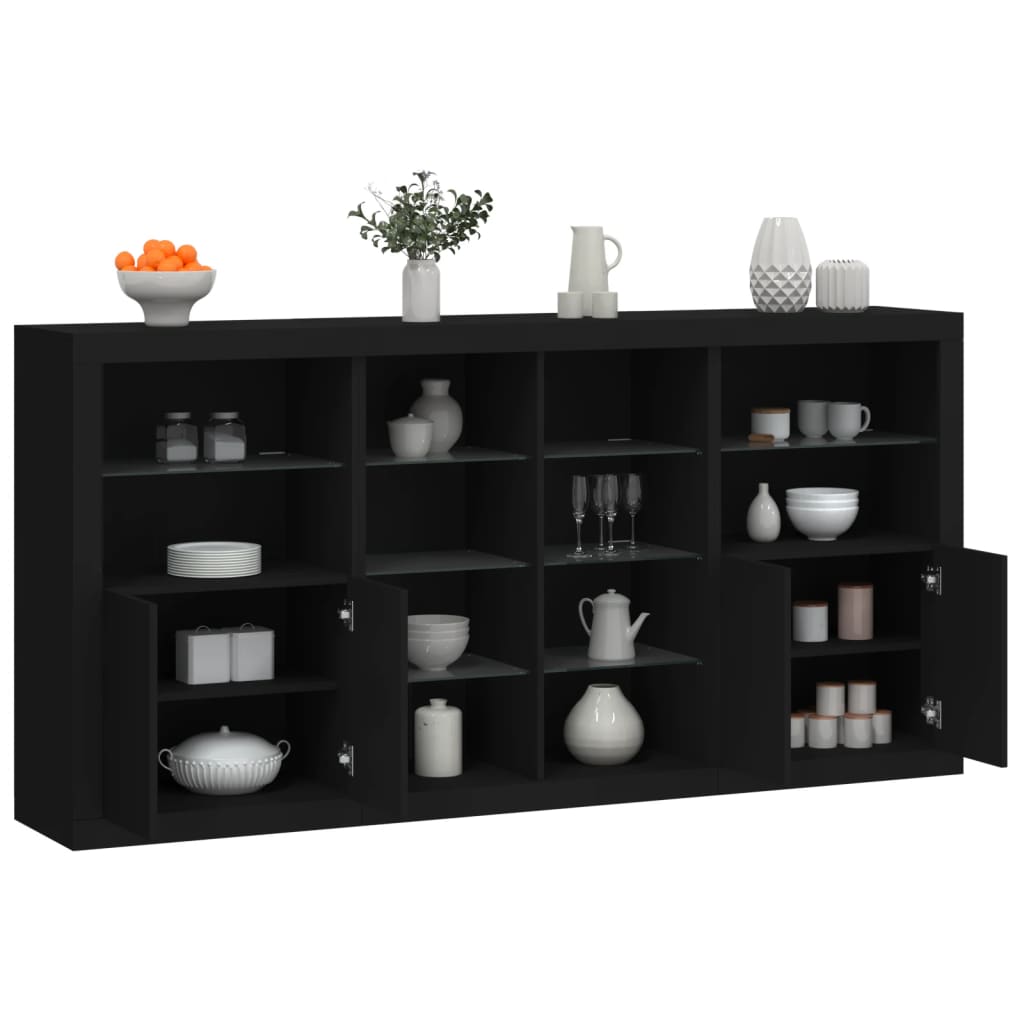 Dressoir Met Led-Verlichting 202X37X100 Cm