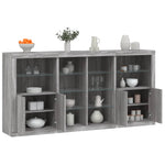 Dressoir Met Led-Verlichting 202X37X100 Cm