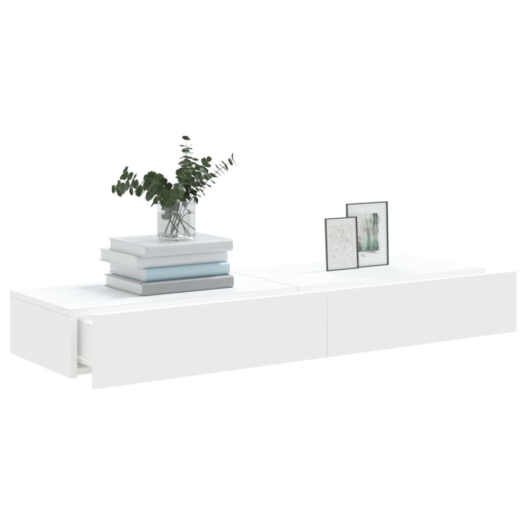 Tv-Meubelen Met Led-Verlichting 60X35X15,5 Cm Wit