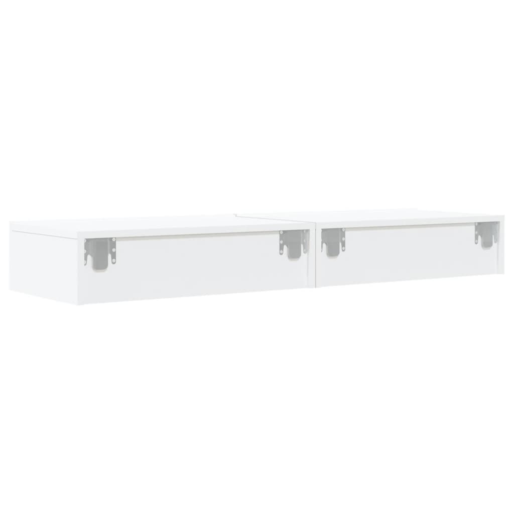 Tv-Meubelen Met Led-Verlichting 60X35X15,5 Cm Wit