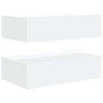 Tv-Meubelen Met Led-Verlichting 60X35X15,5 Cm Wit