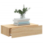 Tv-Meubel Met Led-Verlichting 60X35X15,5 Cm Kleurig Sonoma Eiken